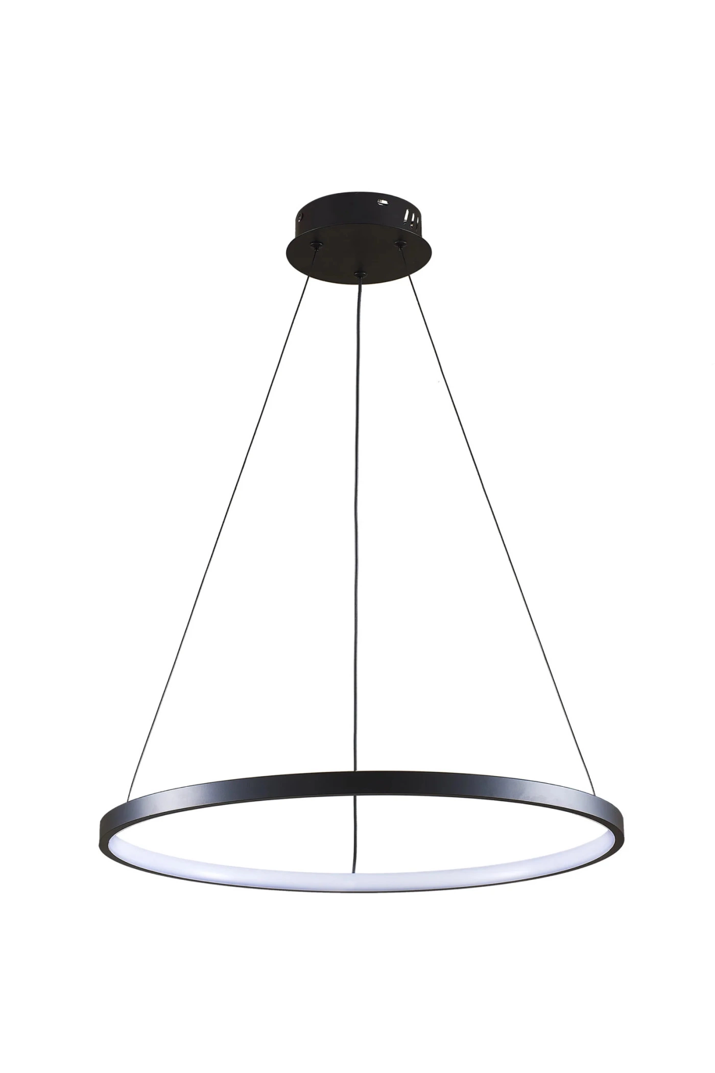   
                        
                        Люстра GOLDLUX (Польша) 32688    
                         В стиле Хай-тек.  
                        Тип источника света: встроенный led-модуль, несъемный.                         Форма: Круг.                         Цвета плафонов и подвесок: Черный, Белый.                         Материал: Алюминий, Пластик.                          фото 1