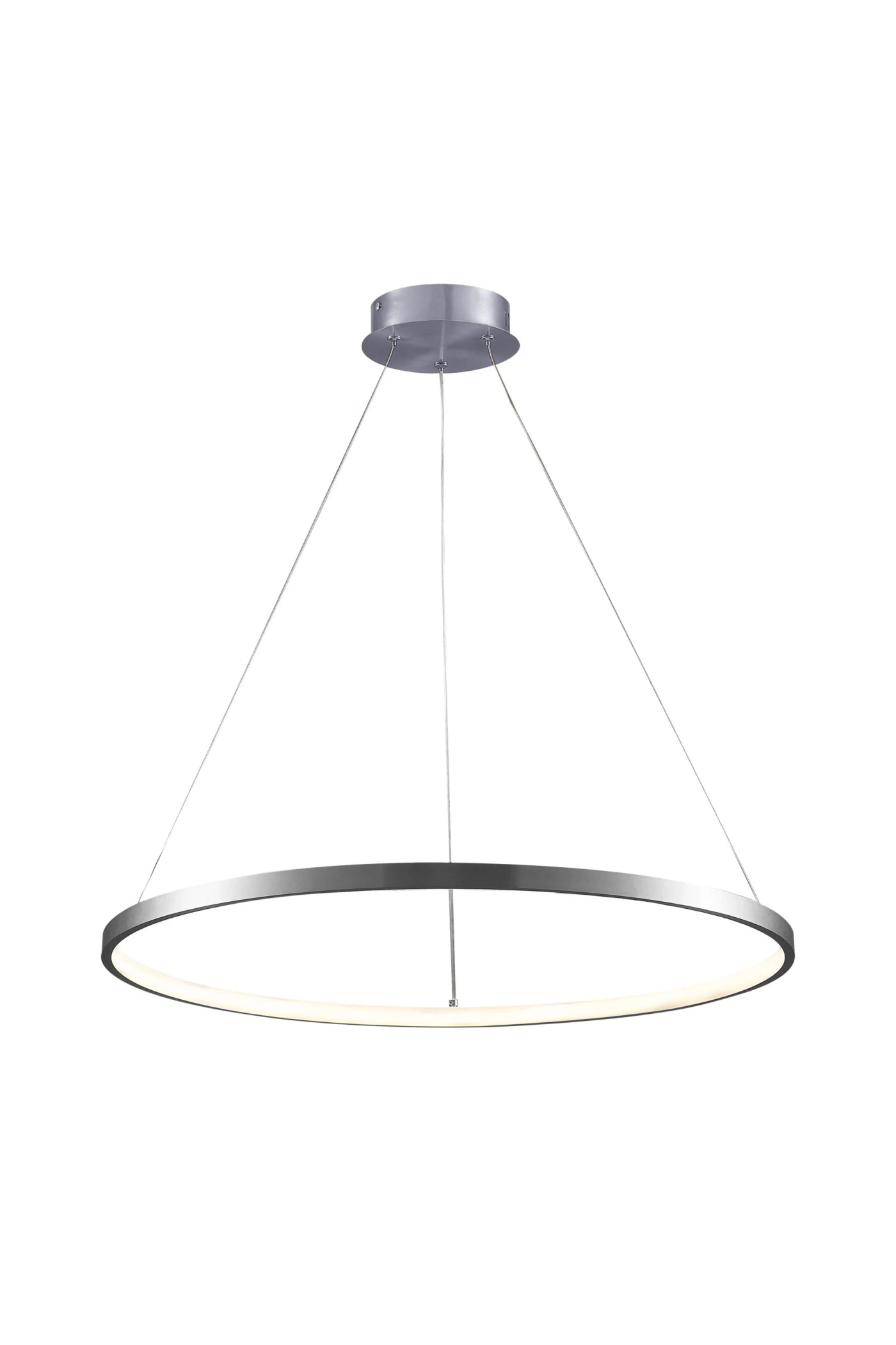   
                        
                        Люстра GOLDLUX (Польша) 32690    
                         В стиле Хай-тек.  
                        Тип источника света: встроенный led-модуль, несъемный.                         Форма: Круг.                         Цвета плафонов и подвесок: Серый, Белый.                         Материал: Алюминий, Силикон.                          фото 2