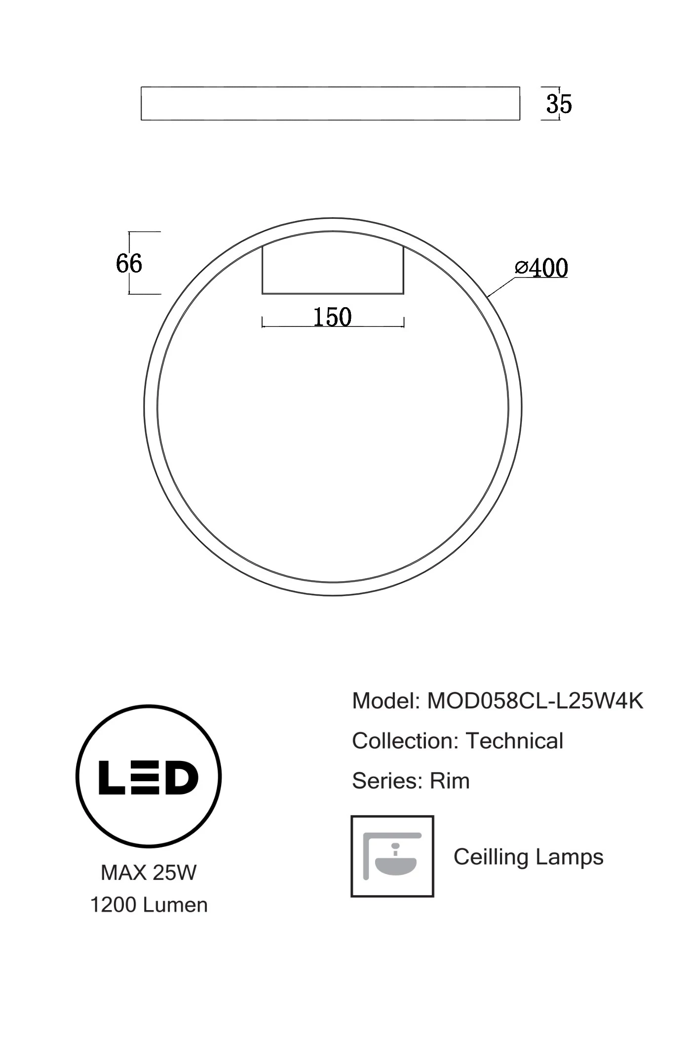   
                        Світильник стельовий MAYTONI (Німеччина) 32741    
                         у стилі хай-тек.  
                        Тип джерела світла: вбудовані світлодіоди led.                         Форма: коло.                         Кольори плафонів і підвісок: білий.                         Матеріал: алюміній.                          фото 5