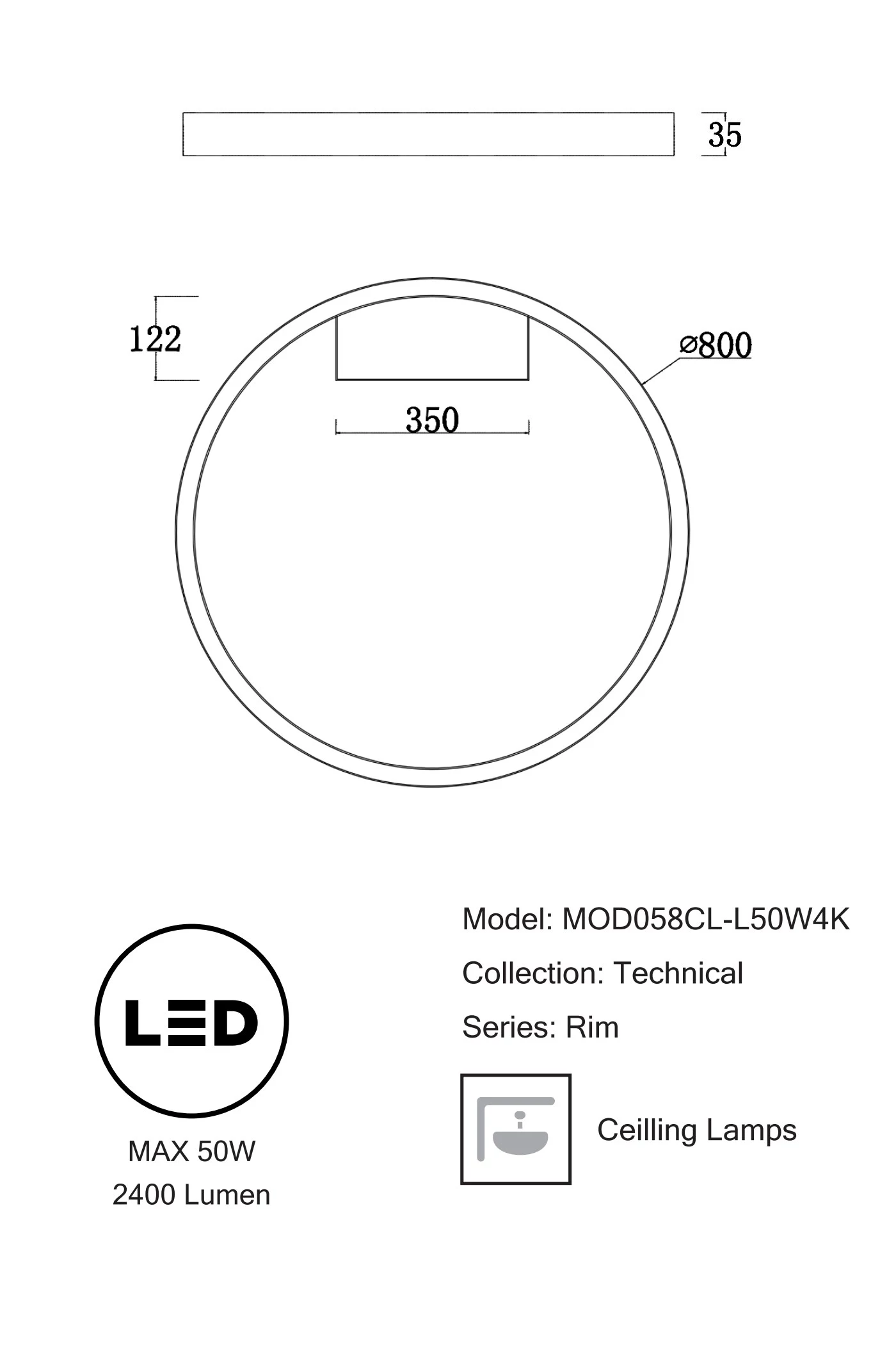   
                        Світильник стельовий MAYTONI (Німеччина) 32748    
                         у стилі хай-тек.  
                        Тип джерела світла: вбудовані світлодіоди led.                         Форма: коло.                         Кольори плафонів і підвісок: білий.                         Матеріал: алюміній.                          фото 5