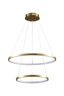   
                        
                        Люстра GOLDLUX (Польша) 32830    
                         В стиле Хай-тек.  
                        Тип источника света: встроенный led-модуль, несъемный.                         Форма: Круг.                         Цвета плафонов и подвесок: Золото, Белый.                         Материал: Алюминий, Силикон.                          фото 2