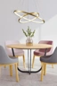   
                        
                        Люстра GOLDLUX (Польша) 32830    
                         В стиле Хай-тек.  
                        Тип источника света: встроенный led-модуль, несъемный.                         Форма: Круг.                         Цвета плафонов и подвесок: Золото, Белый.                         Материал: Алюминий, Силикон.                          фото 6