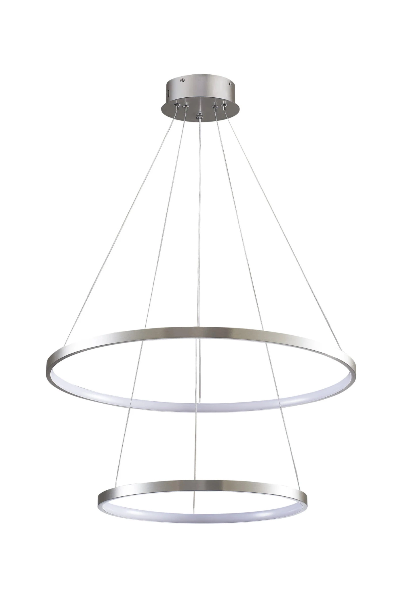   
                        
                        Люстра GOLDLUX (Польша) 33002    
                         В стиле Хай-тек.  
                        Тип источника света: встроенный led-модуль, несъемный.                         Форма: Круг.                         Цвета плафонов и подвесок: Серый, Белый.                         Материал: Алюминий, Силикон.                          фото 2