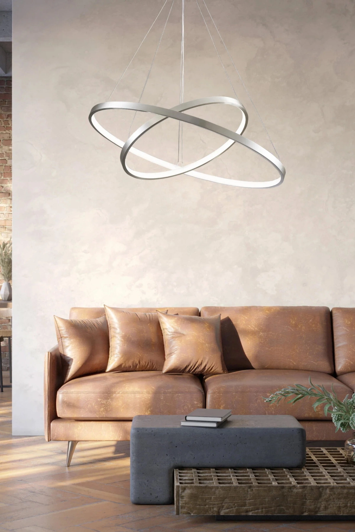   
                        
                        Люстра GOLDLUX (Польша) 33002    
                         В стиле Хай-тек.  
                        Тип источника света: встроенный led-модуль, несъемный.                         Форма: Круг.                         Цвета плафонов и подвесок: Серый, Белый.                         Материал: Алюминий, Силикон.                          фото 4
