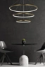   
                        
                        Люстра GOLDLUX (Польша) 33090    
                         В стиле Хай-тек.  
                        Тип источника света: встроенный led-модуль, несъемный.                         Форма: Круг.                         Цвета плафонов и подвесок: Золото, Белый.                         Материал: Алюминий, Силикон.                          фото 4