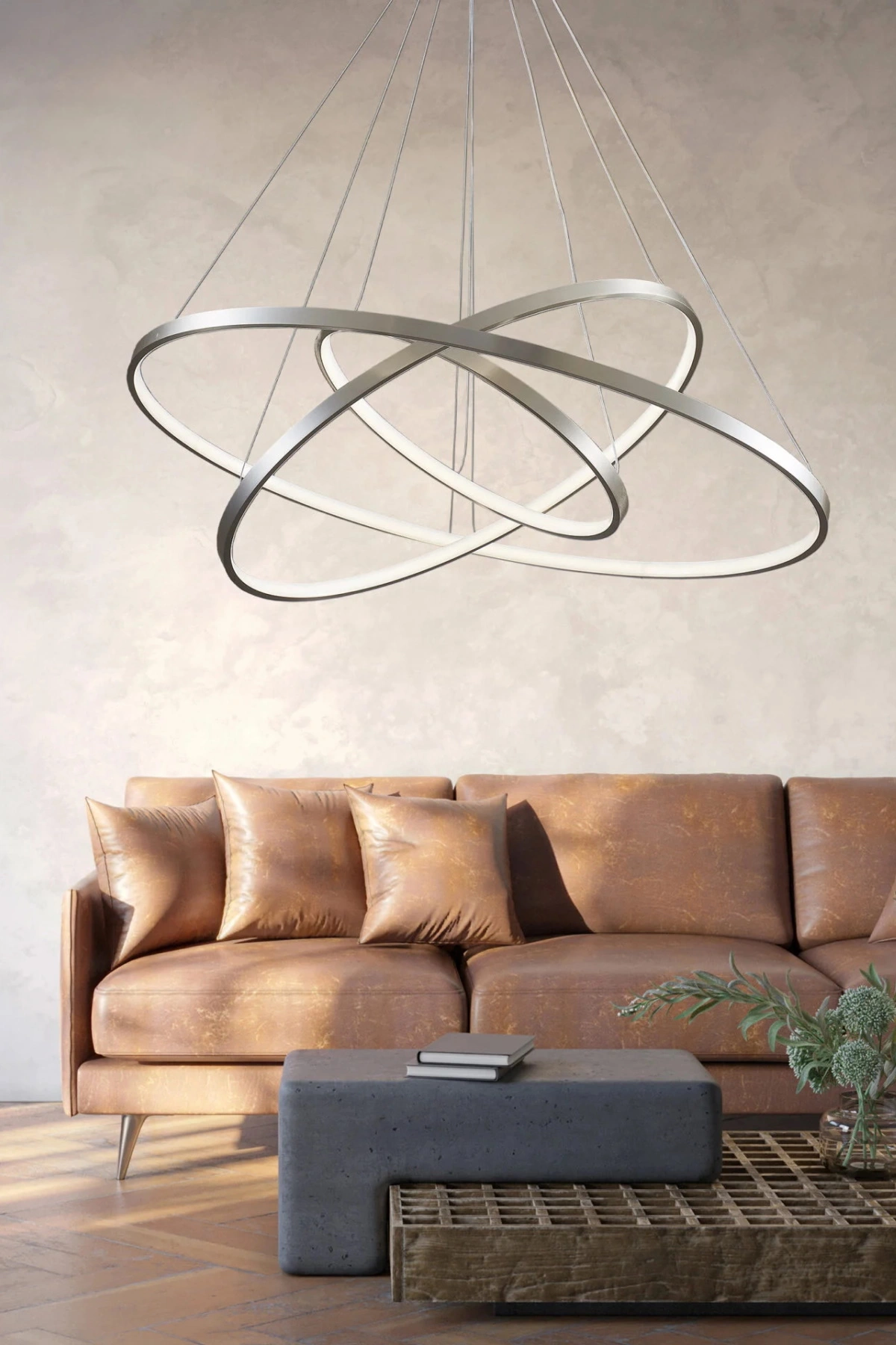   
                        
                        Люстра GOLDLUX (Польша) 33091    
                         В стиле Хай-тек.  
                        Тип источника света: встроенный led-модуль, несъемный.                         Форма: Круг.                         Цвета плафонов и подвесок: Серый, Белый.                         Материал: Алюминий, Силикон.                          фото 3