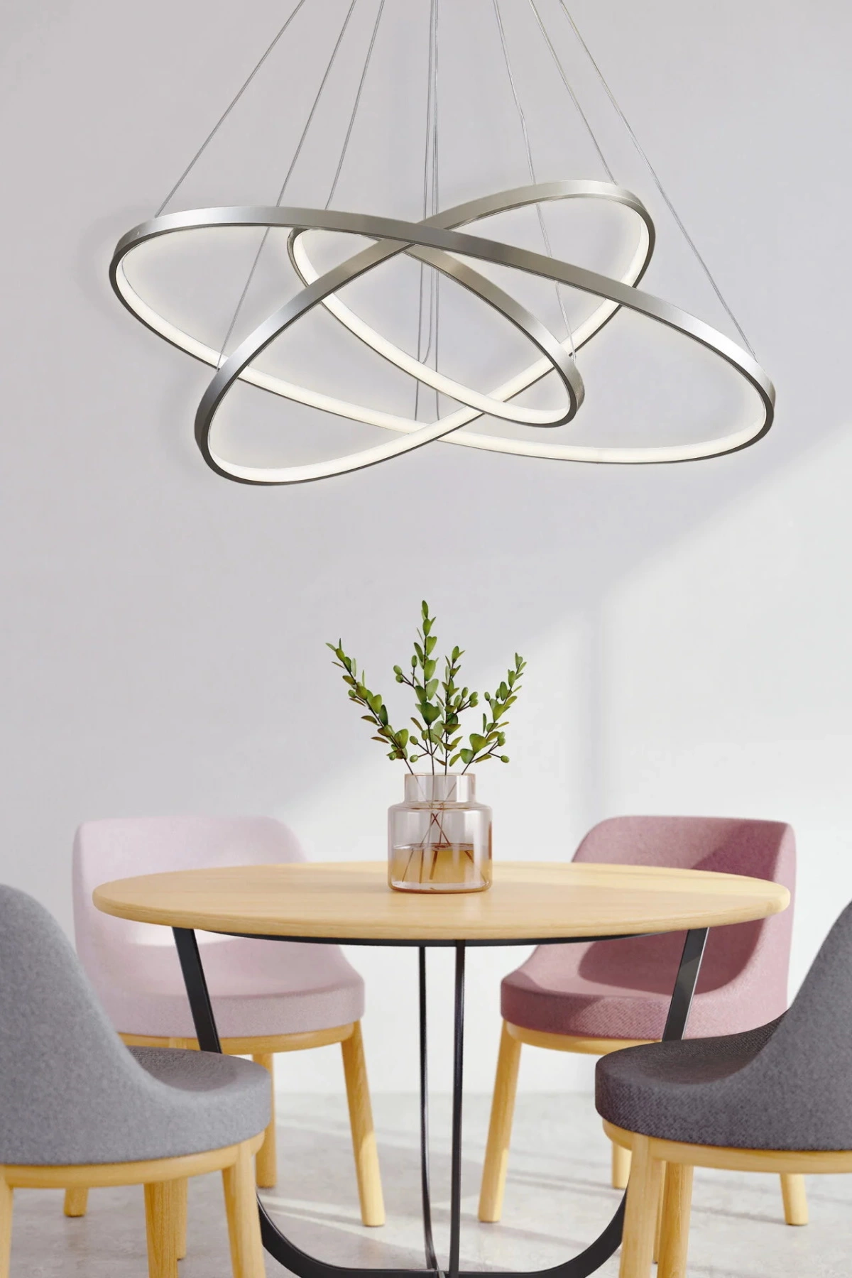   
                        
                        Люстра GOLDLUX (Польша) 33091    
                         В стиле Хай-тек.  
                        Тип источника света: встроенный led-модуль, несъемный.                         Форма: Круг.                         Цвета плафонов и подвесок: Серый, Белый.                         Материал: Алюминий, Силикон.                          фото 7