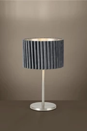   
                        Настільна лампа EGLO (Австрія) 33129    
                         у стилі модерн.  
                        Тип джерела світла: cвітлодіодні led, енергозберігаючі, розжарювання.                                                 Кольори плафонів і підвісок: сірий.                         Матеріал: тканина.                          фото 1