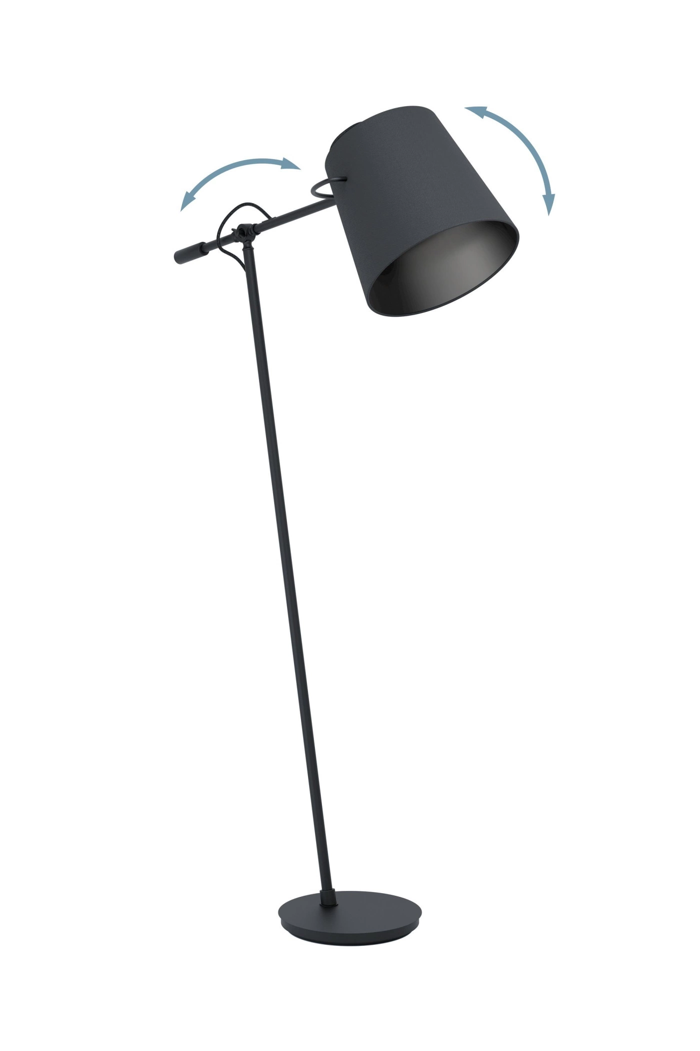   
                        
                        Торшер EGLO (Австрія) 33145    
                         у стилі Лофт.  
                        Тип джерела світла: світлодіодна лампа, змінна.                                                 Кольори плафонів і підвісок: Чорний.                         Матеріал: Тканина.                          фото 7