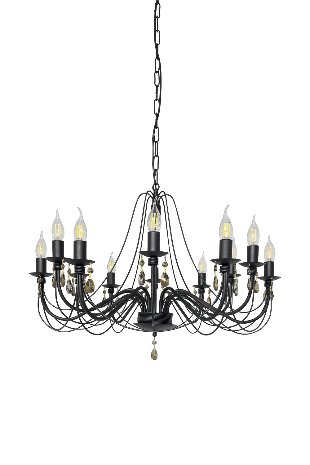   
                        
                        Люстра NB LIGHT (Україна) 33435    
                         У стилі Класика.  
                        Тип джерела світла: світлодіодна лампа, змінна.                         Форма: Коло.                         Кольори плафонів і підвісок: Сірий.                         Матеріал: Кришталь.                          фото 1