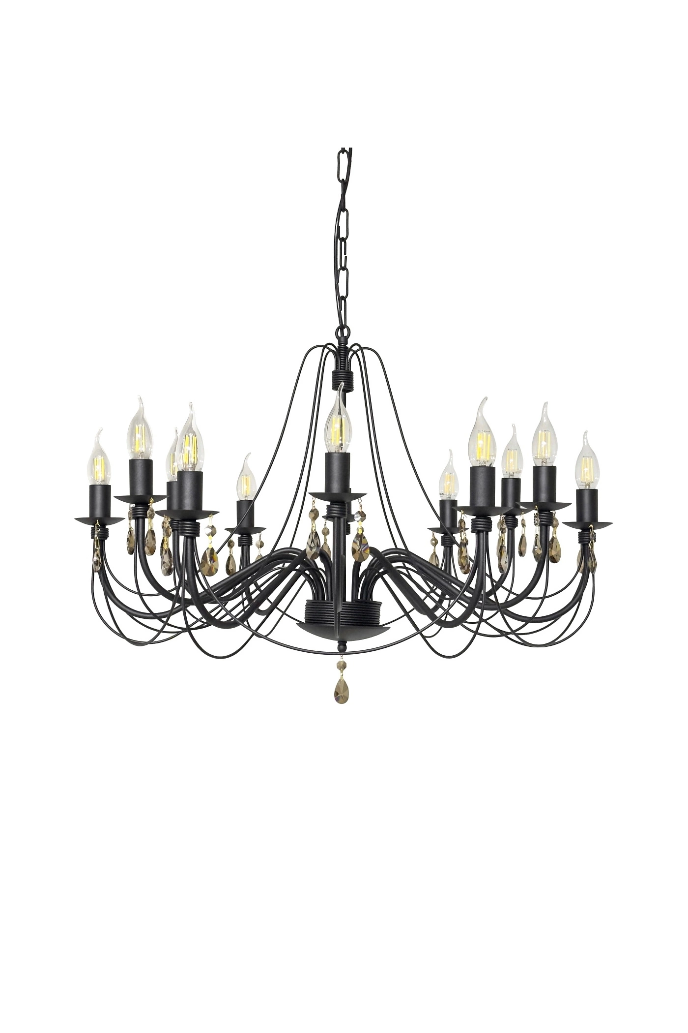   
                        
                        Люстра NB LIGHT (Україна) 33435    
                         У стилі Класика.  
                        Тип джерела світла: світлодіодна лампа, змінна.                         Форма: Коло.                         Кольори плафонів і підвісок: Сірий.                         Матеріал: Кришталь.                          фото 2