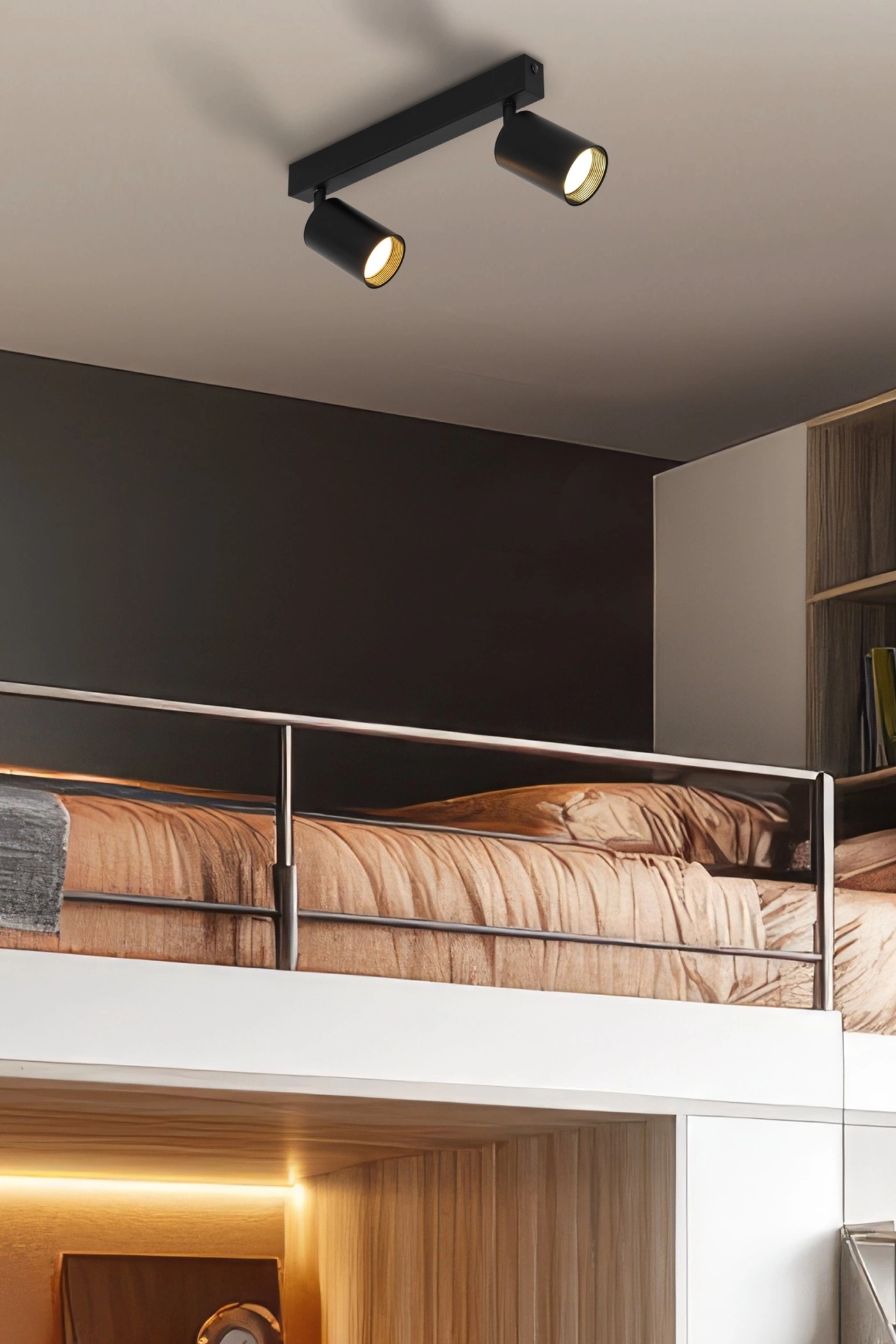   
                        
                        Світильник поворотний TK LIGHTING (Польща) 33455    
                         У стилі Хай-тек.  
                        Тип джерела світла: світлодіодна лампа, змінна.                         Форма: Прямокутник.                         Кольори плафонів і підвісок: Чорний, Золото.                         Матеріал: Метал, Пластик.                          фото 13