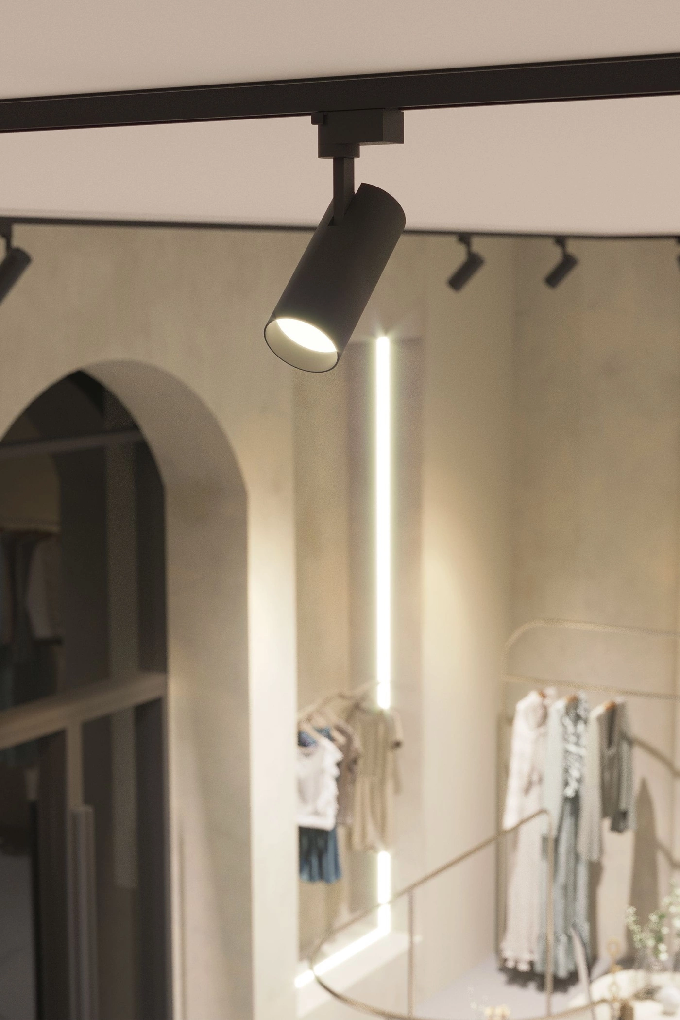   
                        
                        Трековий світильник TK LIGHTING (Польща) 33534    
                         У стилі Хай-тек.  
                        Тип джерела світла: вбудований led-модуль, незмінний.                                                 Кольори плафонів і підвісок: Чорний.                         Матеріал: Метал, Пластик.                          фото 8