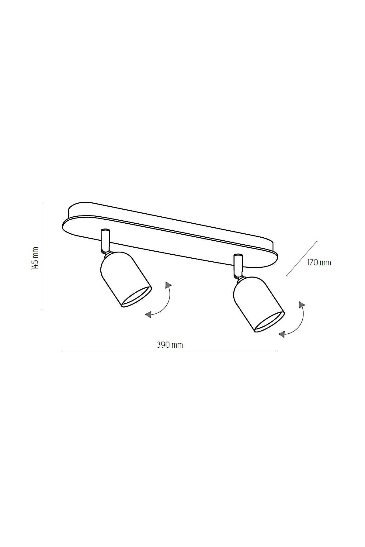   
                        
                        Світильник поворотний TK LIGHTING (Польща) 33561    
                         у стилі Модерн.  
                        Тип джерела світла: світлодіодна лампа, змінна.                         Форма: Прямокутник.                         Кольори плафонів і підвісок: Чорний.                         Матеріал: Метал.                          фото 2