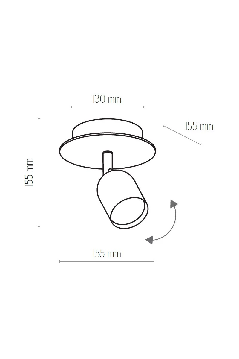   
                        
                        Точковий світильник TK LIGHTING (Польща) 33562    
                         у стилі Модерн.  
                        Тип джерела світла: світлодіодна лампа, змінна.                         Форма: Коло.                         Кольори плафонів і підвісок: Білий.                         Матеріал: Метал.                          фото 2