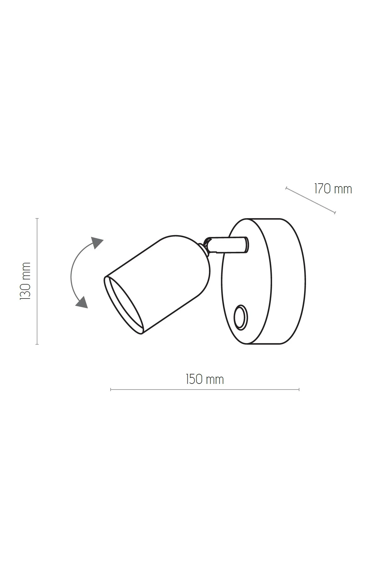   
                        
                        Бра TK LIGHTING (Польща) 33570    
                         У стилі Хай-тек.  
                        Тип джерела світла: світлодіодна лампа, змінна.                                                 Кольори плафонів і підвісок: Білий.                         Матеріал: Метал.                          фото 2