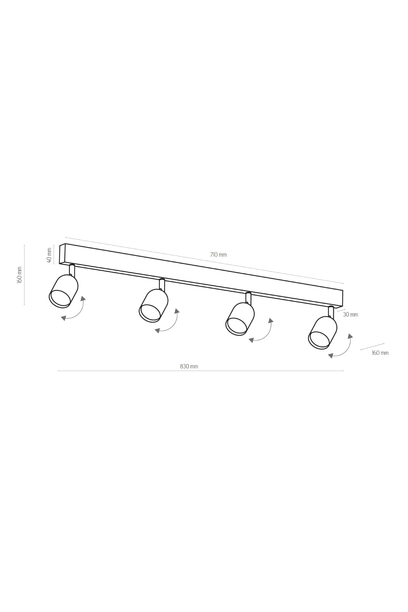   
                        
                        Світильник поворотний TK LIGHTING (Польща) 33579    
                         у стилі Лофт.  
                        Тип джерела світла: світлодіодна лампа, змінна.                         Форма: Прямокутник.                         Кольори плафонів і підвісок: Золото.                         Матеріал: Метал.                          фото 2