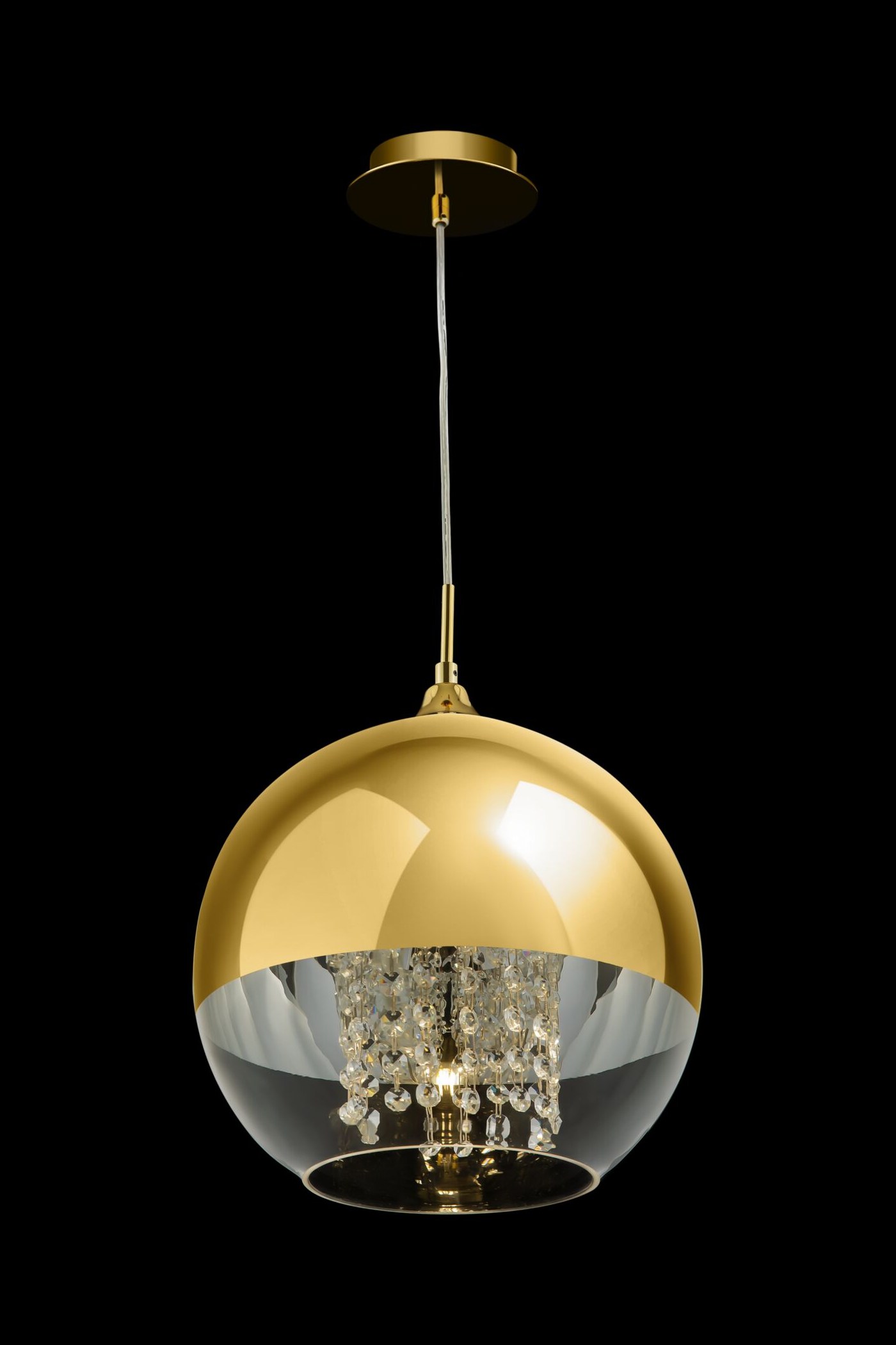   
                        Люстра MAYTONI  (Германия) 33717    
                         в стиле модерн.  
                        Тип источника света: светодиодные led, энергосберегающие, накаливания.                         Форма: шар.                         Цвета плафонов и подвесок: золото, прозрачный.                         Материал: стекло, металл.                          фото 3