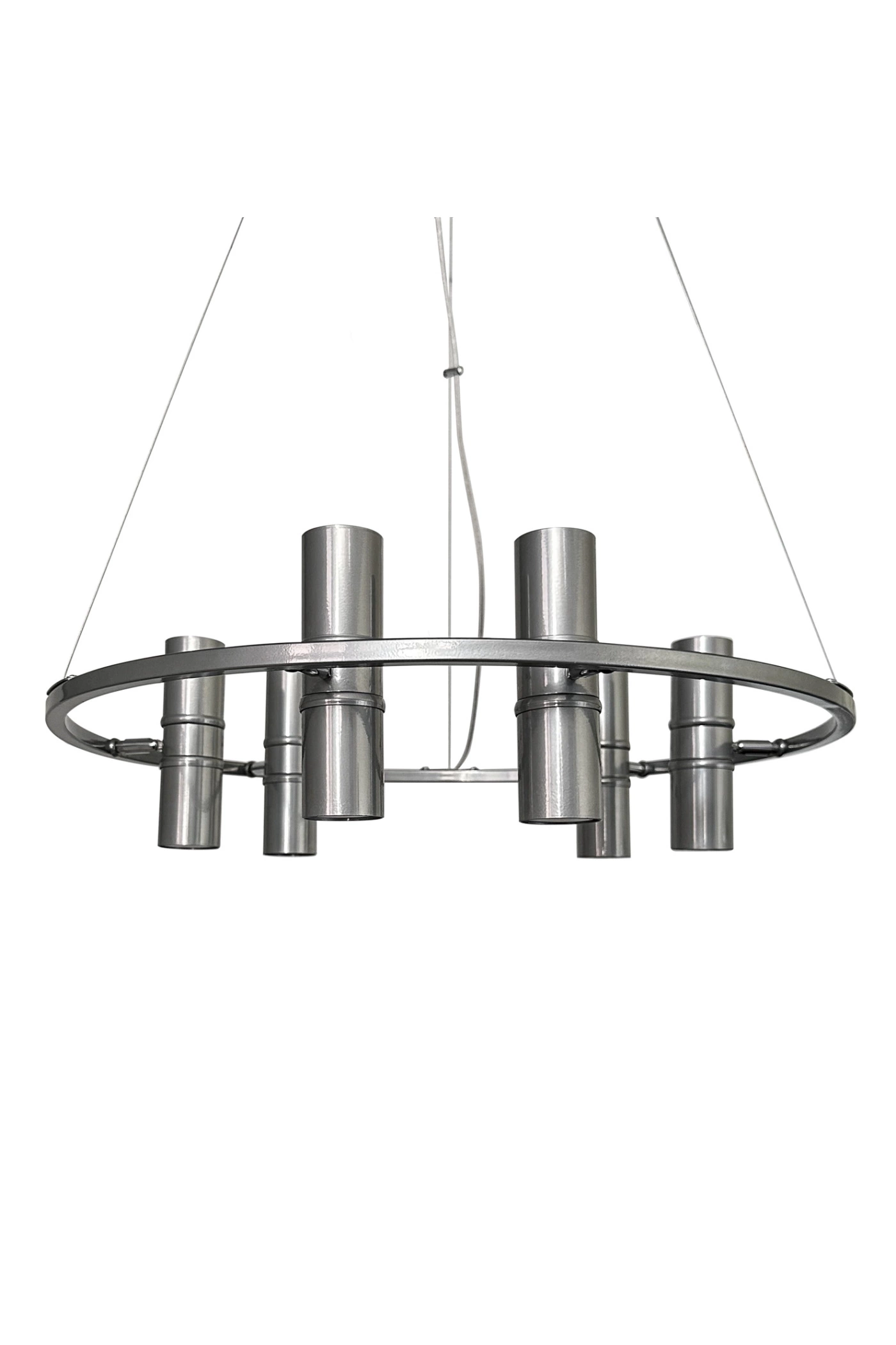   
                        
                        Люстра NB LIGHT (Україна) 33869    
                         У стилі Хай-тек.  
                        Тип джерела світла: світлодіодна лампа, змінна.                         Форма: Коло.                         Кольори плафонів і підвісок: Сірий.                         Матеріал: Метал.                          фото 3