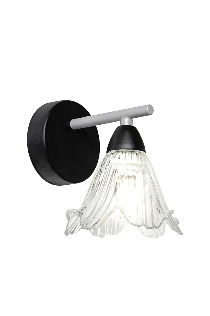   
                        
                        Бра NB LIGHT (Украина) 33969    
                         В стиле Флористика.  
                        Тип источника света: светодиодная лампа, сменная.                                                 Цвета плафонов и подвесок: Прозрачный.                         Материал: Стекло.                          фото 1