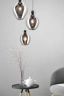   
                        
                        Люстра ZUMALINE (Польща) 34077    
                         у стилі Хай-тек.  
                        Тип джерела світла: світлодіодна лампа, змінна.                         Форма: Коло.                         Кольори плафонів і підвісок: Сірий.                         Матеріал: Скло.                          фото 3