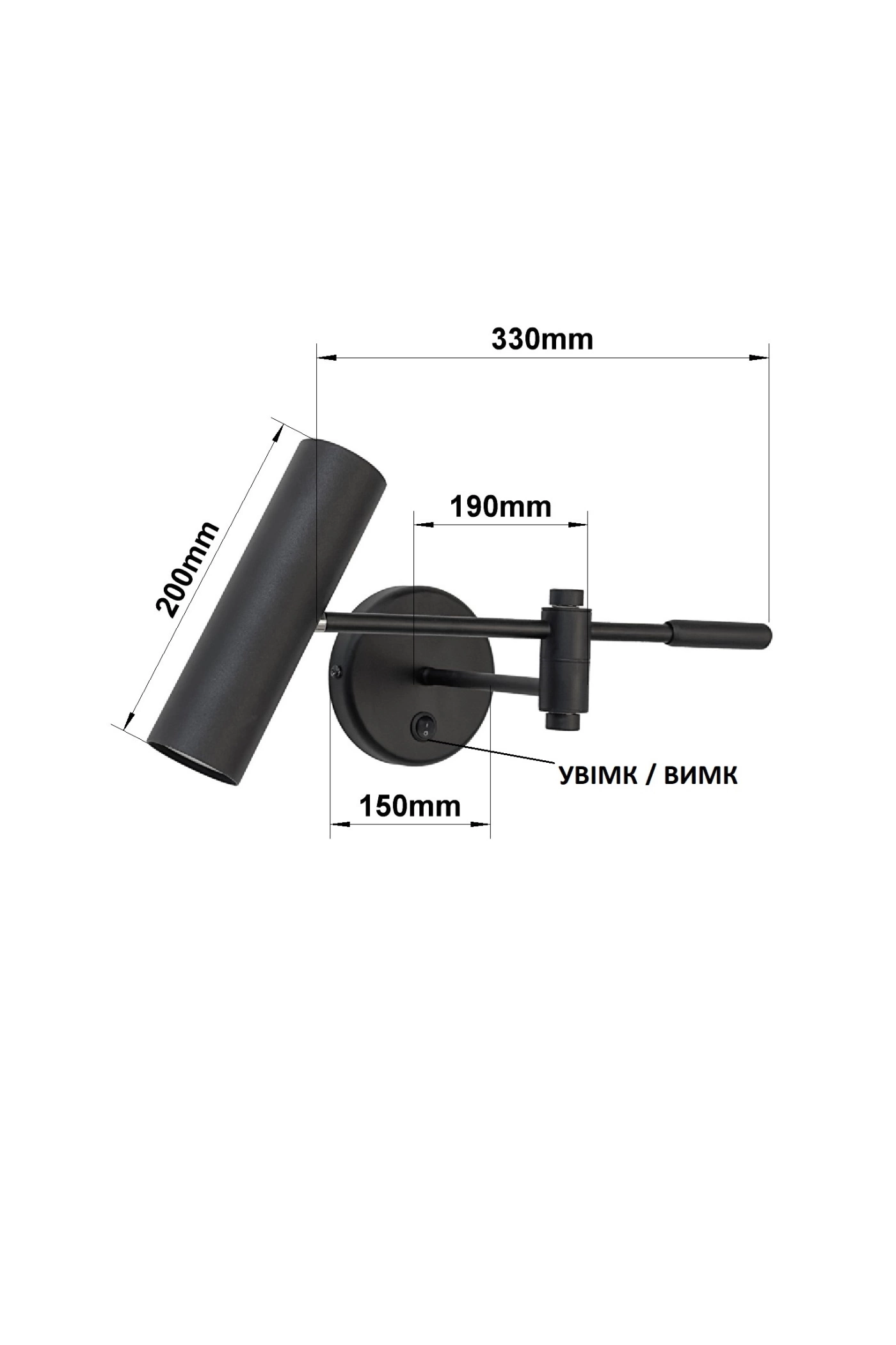   
                        
                        Бра NB LIGHT (Україна) 34115    
                         У стилі Хай-тек.  
                        Тип джерела світла: світлодіодна лампа, змінна.                                                 Кольори плафонів і підвісок: Чорний.                         Матеріал: Метал.                          фото 3