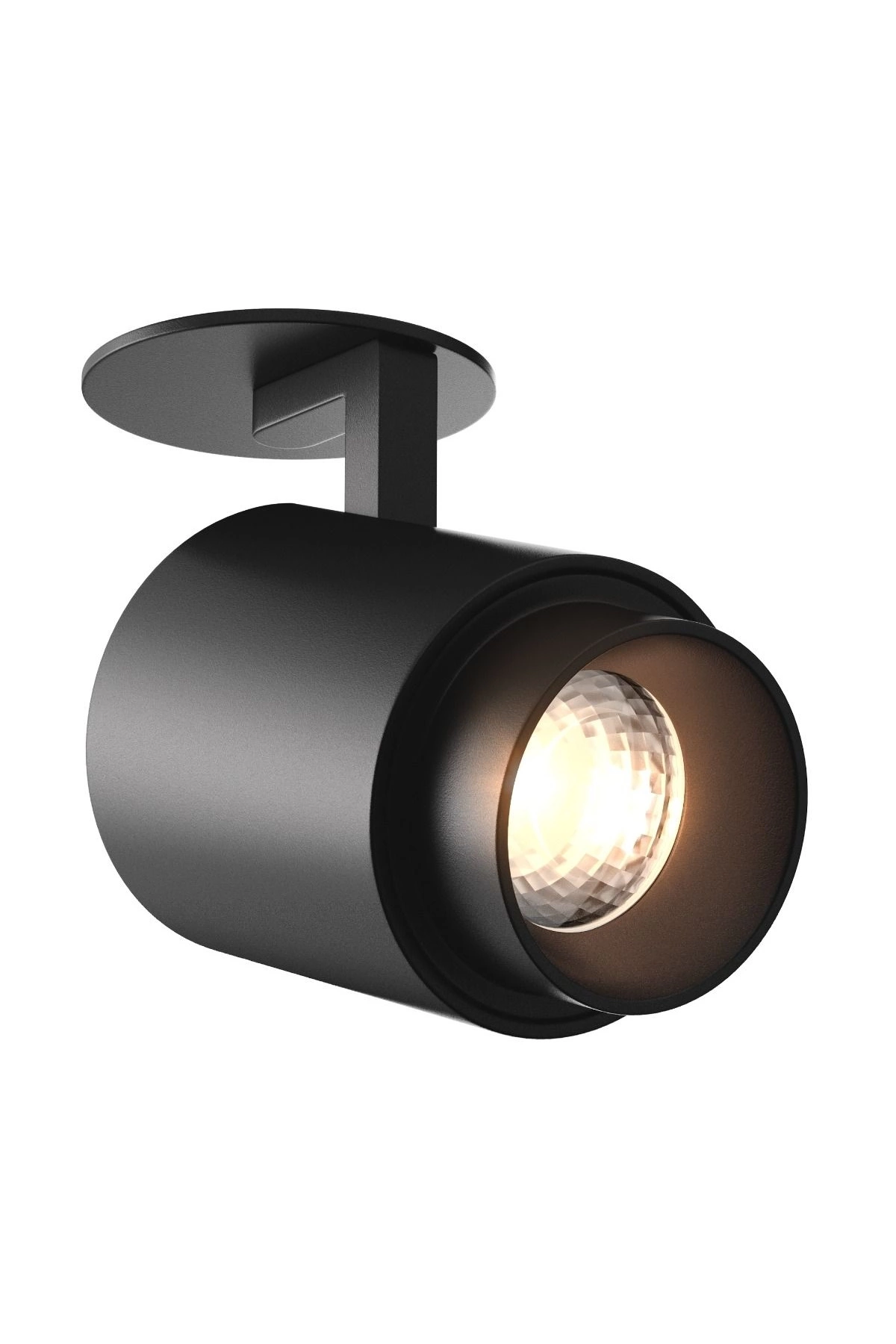   
                        Точковий світильник ZUMALINE (Польща) 34189    
                         у стилі Хай-тек.  
                        Тип джерела світла: світлодіодна лампа, змінна.                         Форма: Коло.                         Кольори плафонів і підвісок: Чорний.                         Матеріал: Алюміній.                          фото 1