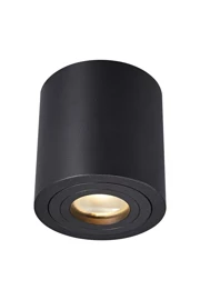   
                        Точковий світильник ZUMALINE (Польща) 34197    
                         у стилі Хай-тек.  
                        Тип джерела світла: світлодіодна лампа, змінна.                         Форма: Коло.                         Кольори плафонів і підвісок: Чорний.                         Матеріал: Алюміній, Скло.                          фото 1