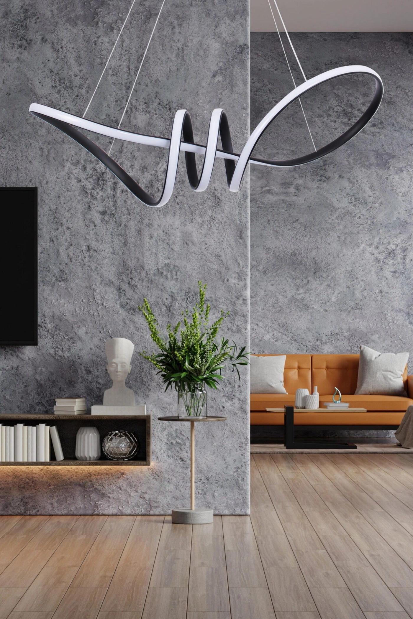   
                        
                        Люстра GOLDLUX (Польша) 34710    
                         В стиле Хай-тек.  
                        Тип источника света: встроенный led-модуль, несъемный.                                                 Цвета плафонов и подвесок: Черный, Белый.                         Материал: Алюминий, Пластик.                          фото 5