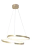   
                        
                        Люстра GOLDLUX (Польша) 34717    
                         В стиле Хай-тек.  
                        Тип источника света: встроенный led-модуль, несъемный.                         Форма: Круг, Асимметричная.                         Цвета плафонов и подвесок: Золото, Белый.                         Материал: Алюминий, Пластик.                          фото 2