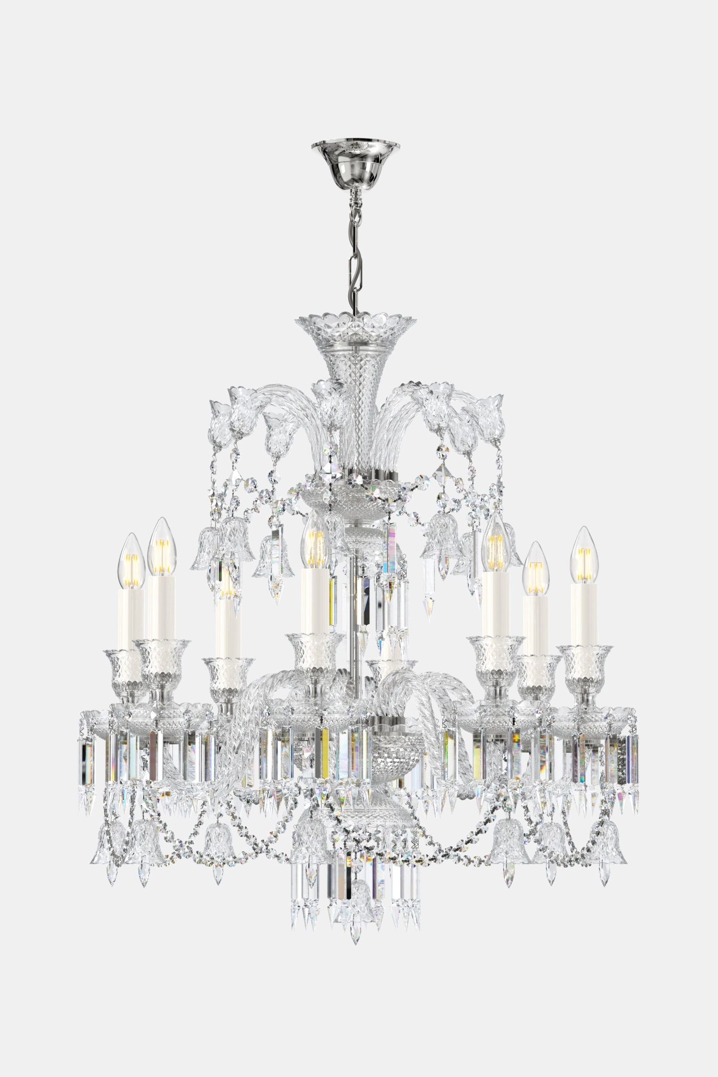   
                        
                        Кришталева люстра ARTGLASS (Чехія) 35208    
                         У стилі Класика.  
                        Тип джерела світла: світлодіодна лампа, змінна.                         Форма: Коло.                         Кольори плафонів і підвісок: Прозорий.                         Матеріал: Кришталь.                          фото 1