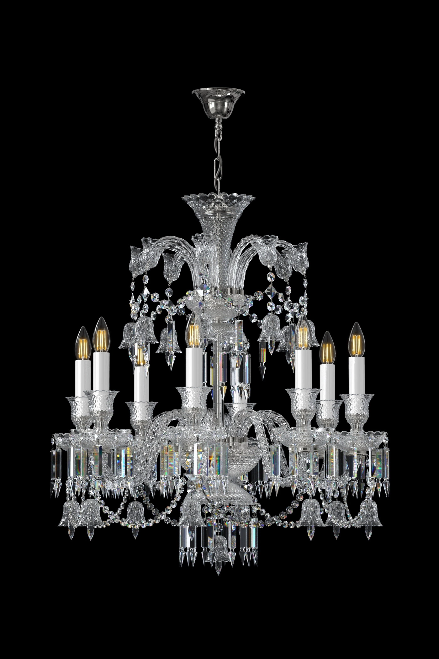   
                        
                        Кришталева люстра ARTGLASS (Чехія) 35208    
                         У стилі Класика.  
                        Тип джерела світла: світлодіодна лампа, змінна.                         Форма: Коло.                         Кольори плафонів і підвісок: Прозорий.                         Матеріал: Кришталь.                          фото 3