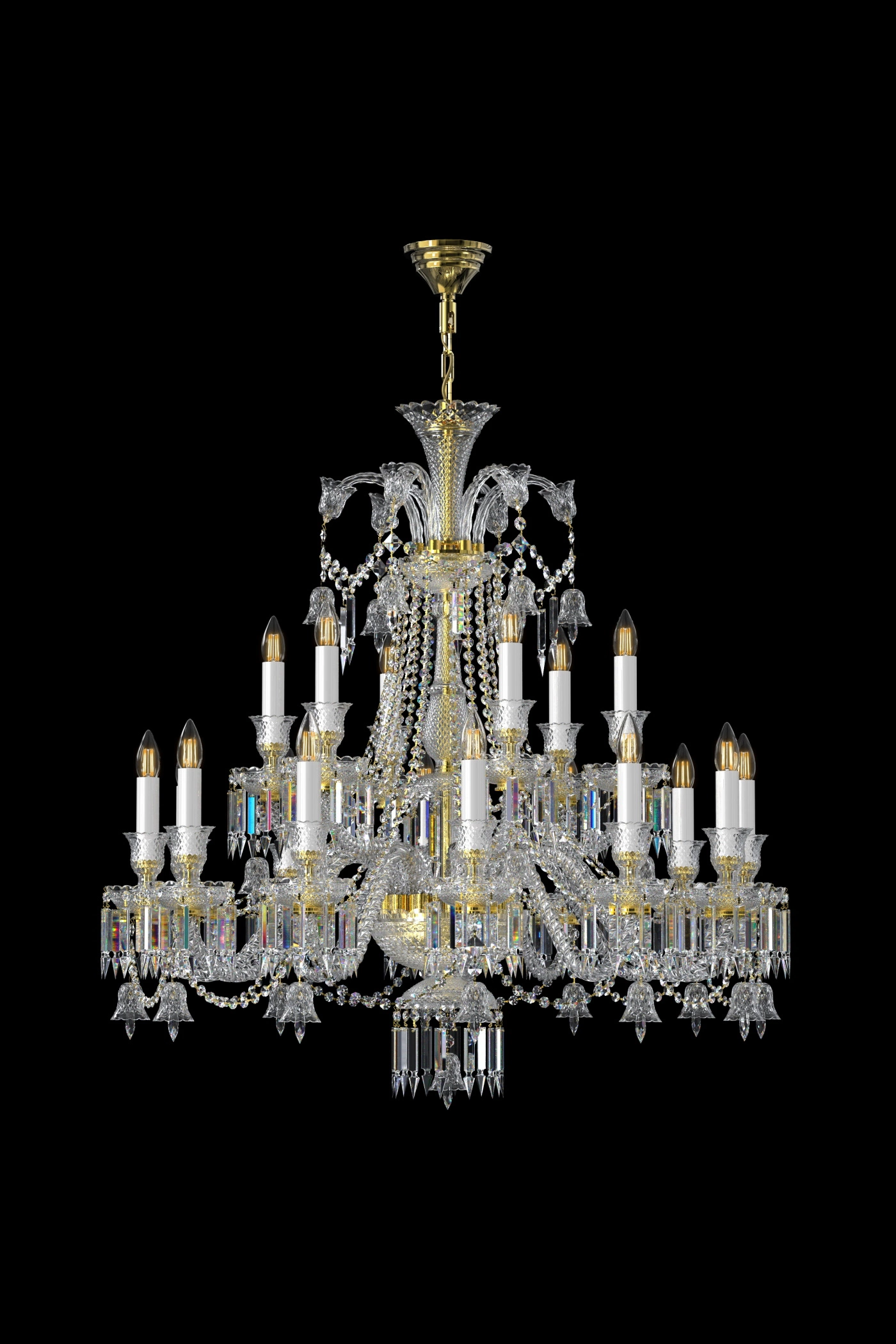   
                        
                        Кришталева люстра ARTGLASS (Чехія) 35215    
                         У стилі Класика.  
                        Тип джерела світла: світлодіодна лампа, змінна.                         Форма: Коло.                         Кольори плафонів і підвісок: Прозорий.                         Матеріал: Кришталь.                          фото 1