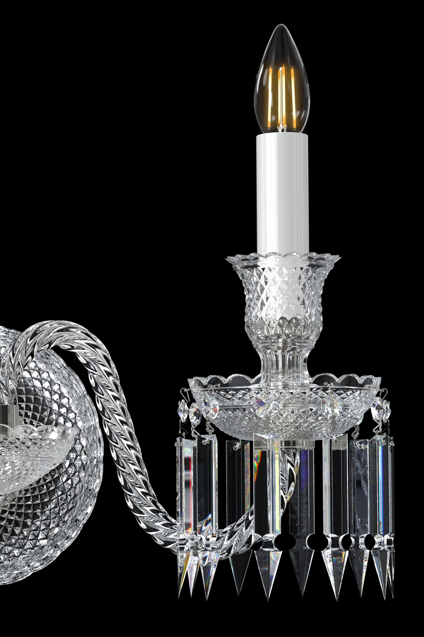  
                        
                        Хрустальное бра ARTGLASS (Чехия) 35216    
                         В стиле Классика.  
                        Тип источника света: светодиодная лампа, сменная.                                                 Цвета плафонов и подвесок: Прозрачный.                         Материал: Хрусталь.                          фото 5