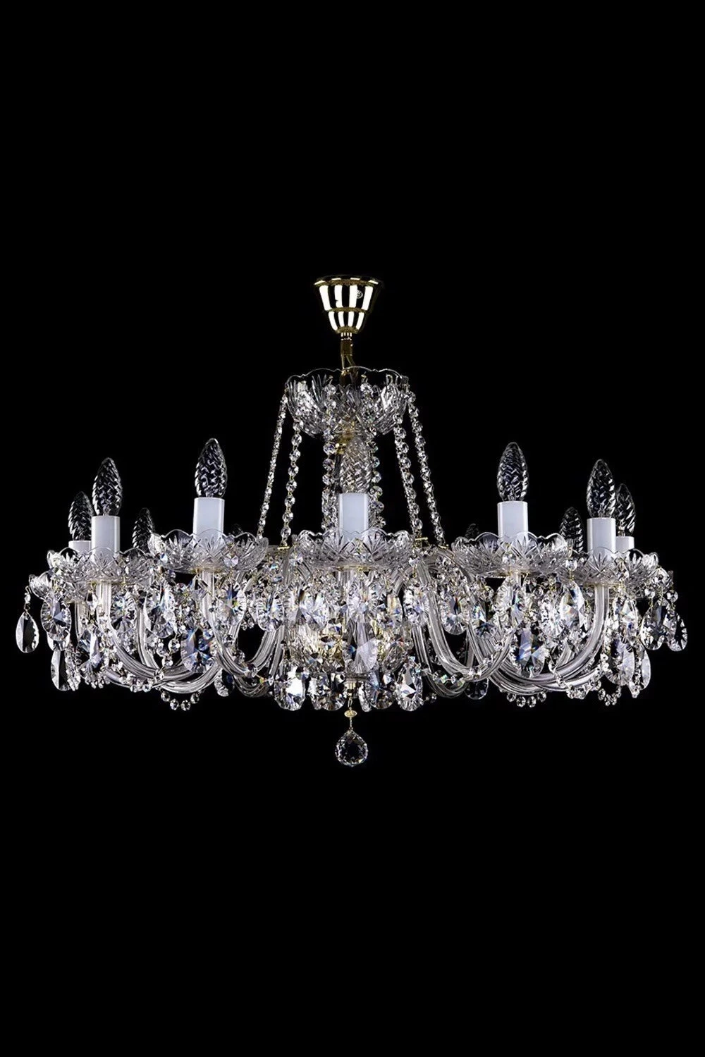   
                        
                        Кришталева люстра ARTGLASS (Чехія) 35309    
                         У стилі Класика.  
                        Тип джерела світла: світлодіодна лампа, змінна.                         Форма: Коло.                         Кольори плафонів і підвісок: Прозорий.                         Матеріал: Кришталь.                          фото 1