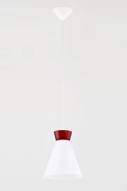   
                        
                        Люстра ALFA (Польша) 35546    
                         в стиле Модерн.  
                        Тип источника света: светодиодная лампа, сменная.                         Форма: Круг.                         Цвета плафонов и подвесок: Белый, Красный.                         Материал: Стекло.                          фото 1