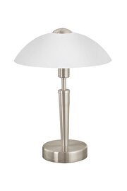   
                        Настільна лампа EGLO (Австрія) 35907    
                         у стилі класика.  
                        Тип джерела світла: cвітлодіодні led, енергозберігаючі, розжарювання.                                                 Кольори плафонів і підвісок: білий.                         Матеріал: скло.                          фото 1