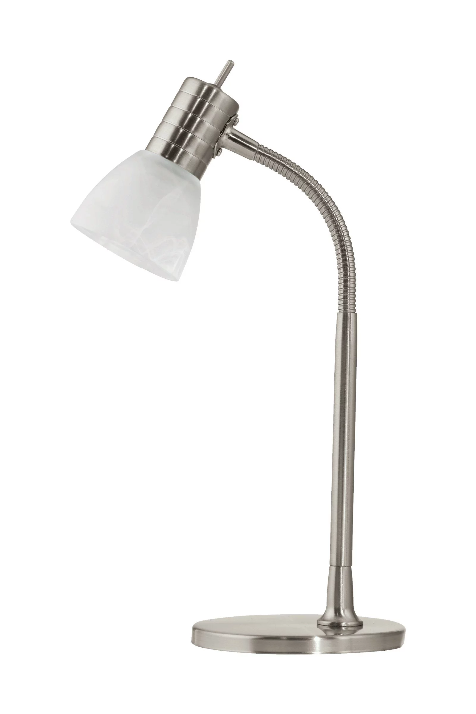   
                        Настільна лампа EGLO (Австрія) 35911    
                         у стилі Хай-тек.  
                        Тип джерела світла: світлодіодна лампа, змінна.                                                 Кольори плафонів і підвісок: Білий, Малюнок.                         Матеріал: Скло.                          фото 1