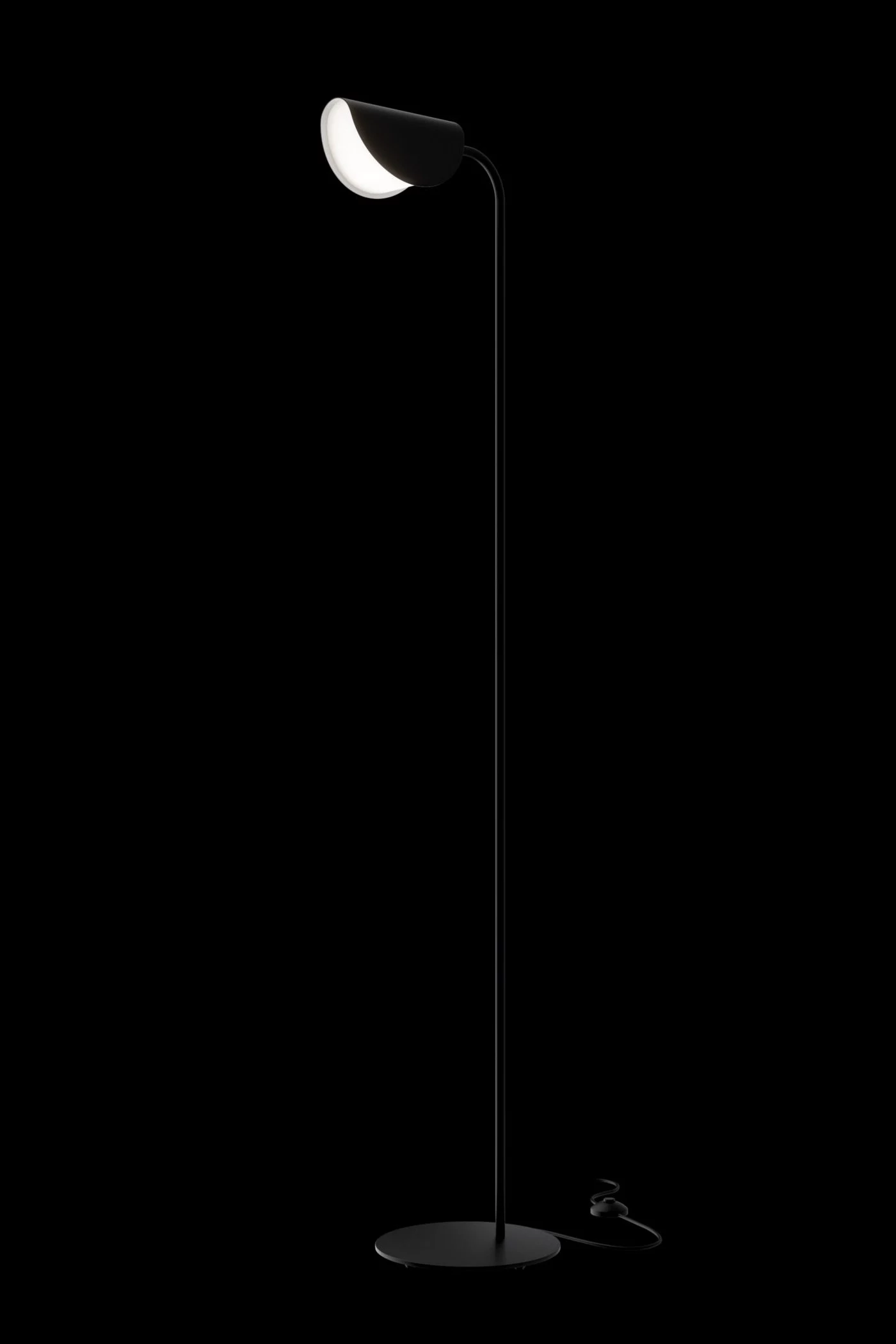   
                        Торшер MAYTONI (Німеччина) 36066    
                         у стилі Лофт.  
                        Тип джерела світла: світлодіодна лампа, змінна.                                                 Кольори плафонів і підвісок: Чорний, Білий.                         Матеріал: Акрил.                          фото 3