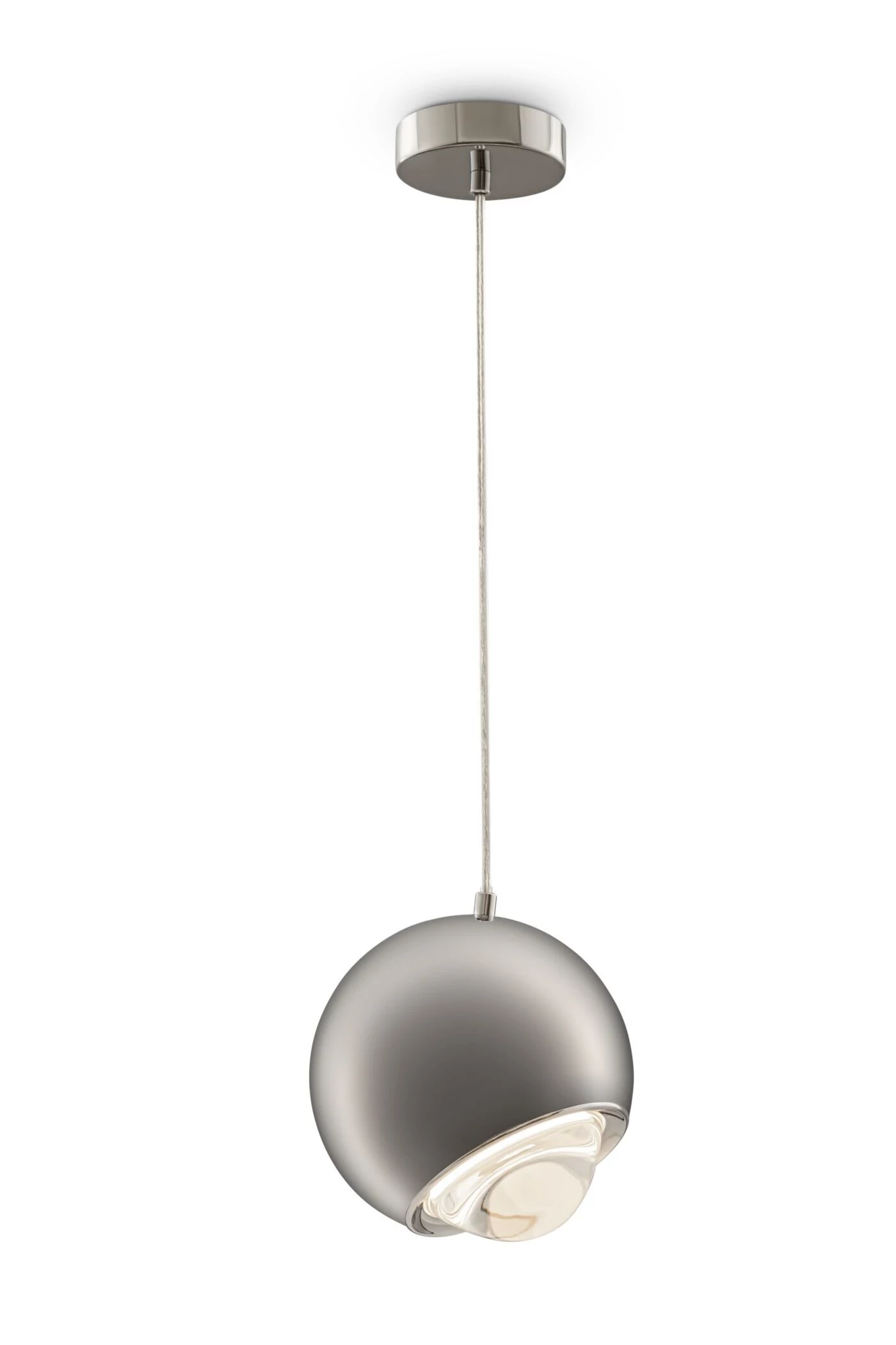   
                        Люстра MAYTONI (Німеччина) 36124    
                         у стилі хай-тек.  
                        Тип джерела світла: вбудовані світлодіоди led.                         Форма: куля.                         Кольори плафонів і підвісок: сірий, прозорий.                         Матеріал: метал, скло.                          фото 1