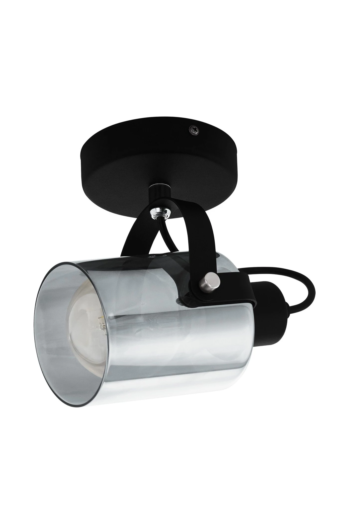   
                        Точковий світильник EGLO (Австрія) 36825    
                         у стилі хай-тек.  
                        Тип джерела світла: cвітлодіодні led, енергозберігаючі, розжарювання.                         Форма: коло.                         Кольори плафонів і підвісок: чорний.                         Матеріал: скло.                          фото 1