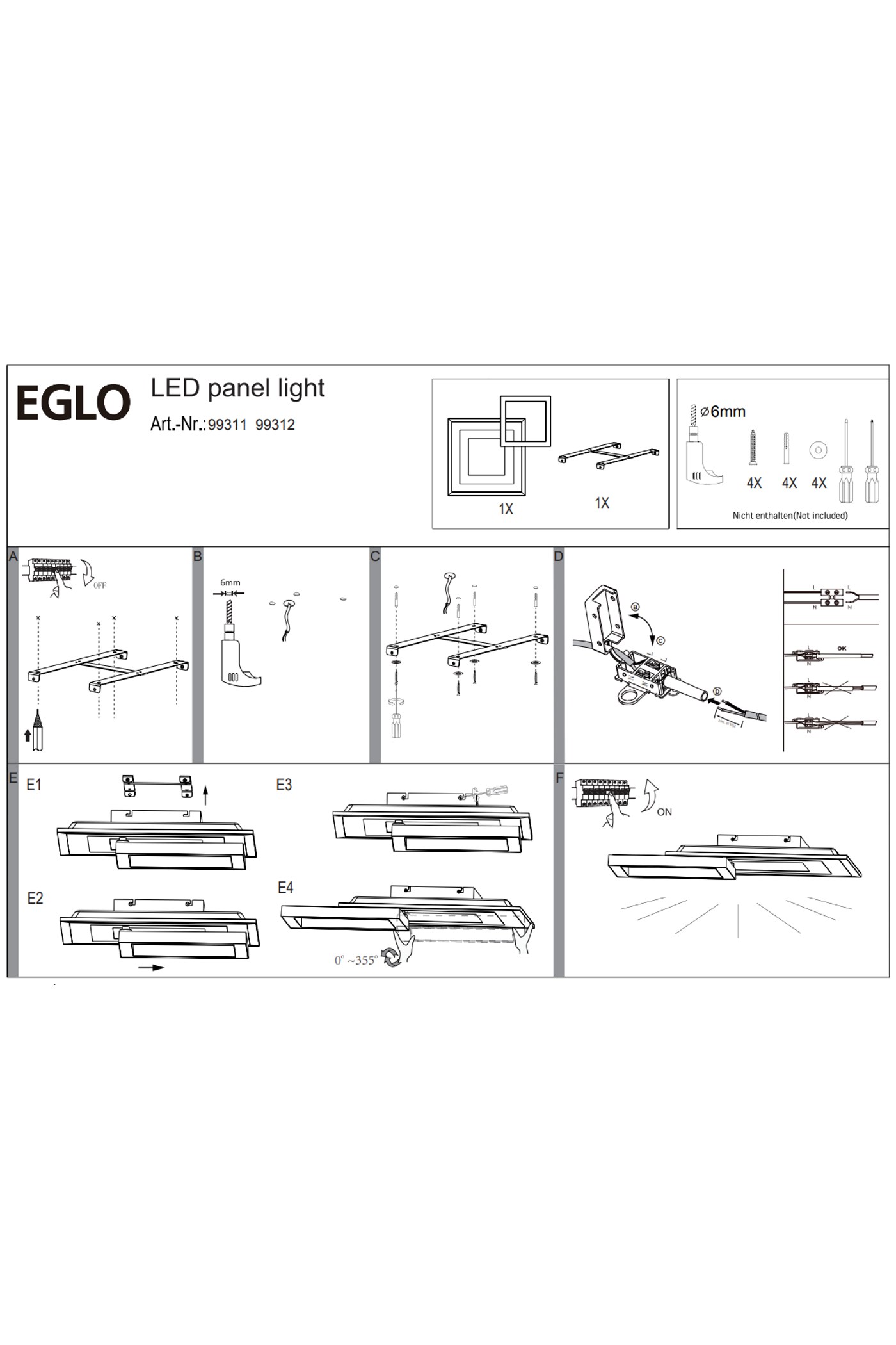   
                        Світильник стельовий EGLO (Австрія) 37100    
                         у стилі модерн.  
                        Тип джерела світла: вбудовані світлодіоди led.                         Форма: квадрат.                         Кольори плафонів і підвісок: білий.                         Матеріал: пластик.                          фото 2