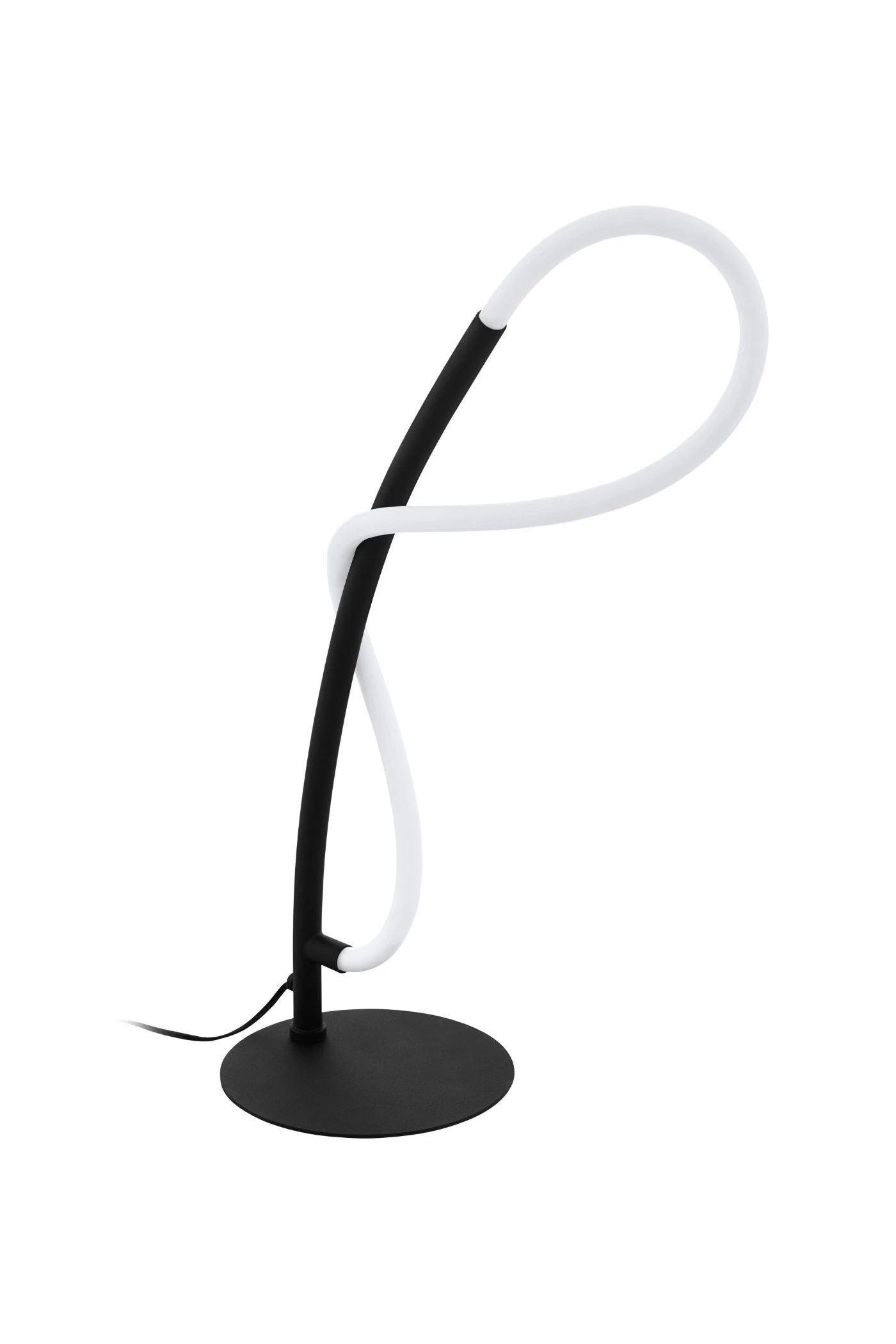   
                        Настільна лампа EGLO (Австрія) 37314    
                         у стилі Модерн.  
                        Тип джерела світла: вбудовані світлодіоди led.                                                 Кольори плафонів і підвісок: Чорний, Білий.                         Матеріал: Пластик.                          фото 1