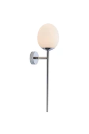   
                        Светильник для ванной NOWODVORSKI  (Польша) 37560    
                         в стиле Модерн.  
                        Тип источника света: светодиодная лампа, сменная.                                                 Цвета плафонов и подвесок: Белый.                         Материал: Стекло.                          фото 1