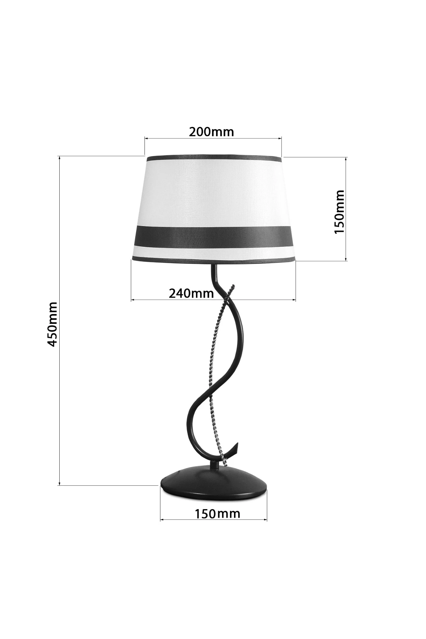   
                        
                        Настільна лампа NB LIGHT (Україна) 37939    
                         У стилі Модерн.  
                        Тип джерела світла: світлодіодна лампа, змінна.                                                 Кольори плафонів і підвісок: Білий, Чорний.                         Матеріал: Тканина.                          фото 3