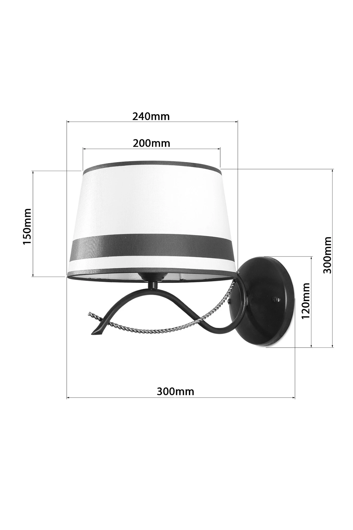   
                        
                        Бра NB LIGHT (Украина) 37940    
                         В стиле Модерн.  
                        Тип источника света: светодиодная лампа, сменная.                                                 Цвета плафонов и подвесок: Белый, Черный.                         Материал: Ткань.                          фото 4