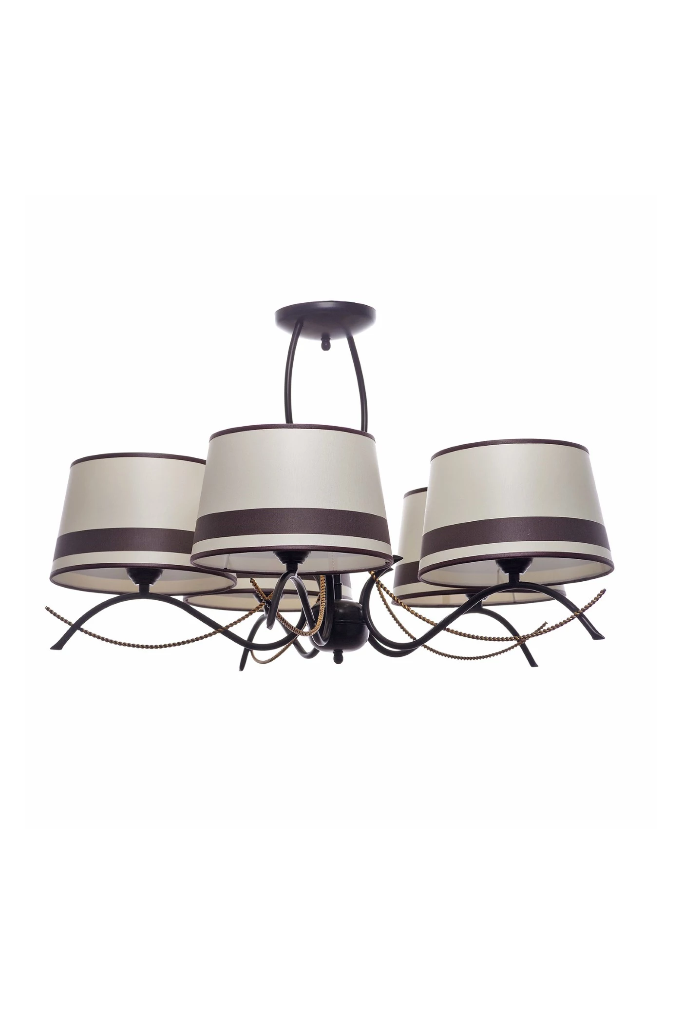   
                        
                        Люстра NB LIGHT (Україна) 37943    
                         У стилі Модерн.  
                        Тип джерела світла: світлодіодна лампа, змінна.                         Форма: Коло.                         Кольори плафонів і підвісок: Білий, Чорний.                         Матеріал: Тканина.                          фото 1