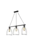   
                        
                        Люстра NB LIGHT (Україна) 37961    
                         У стилі Лофт.  
                        Тип джерела світла: світлодіодна лампа, змінна.                         Форма: Прямокутник.                         Кольори плафонів і підвісок: Чорний.                         Матеріал: Метал.                          фото 2