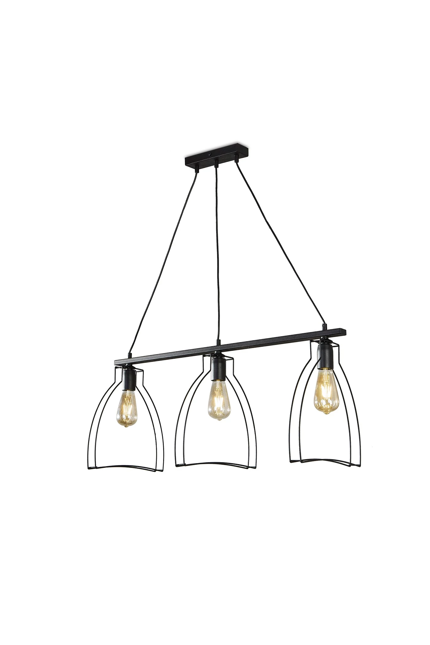   
                        
                        Люстра NB LIGHT (Україна) 37961    
                         У стилі Лофт.  
                        Тип джерела світла: світлодіодна лампа, змінна.                         Форма: Прямокутник.                         Кольори плафонів і підвісок: Чорний.                         Матеріал: Метал.                          фото 2