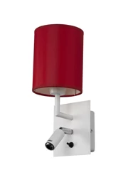  
                        
                        Бра NB LIGHT (Украина) 37985    
                         в стиле Модерн.  
                        Тип источника света: светодиодная лампа, сменная, встроенный led-модуль, несъемный.                                                 Цвета плафонов и подвесок: Красный.                         Материал: Ткань.                          фото 1